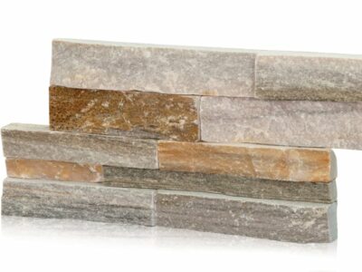 Erthcoverings Silver Fox Strips Natural Stone Stylish Fireplaces