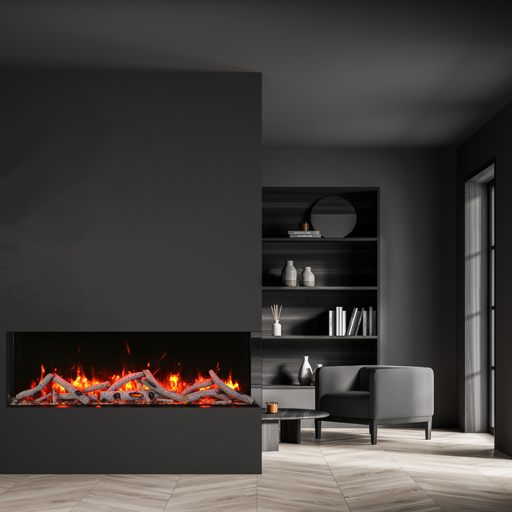 Amantii 60-TRV-SLIM 3-sided electric fireplace