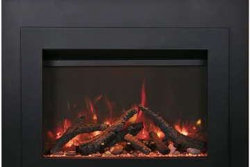 Amantii INS-FM-34 electric fireplace insert with trim