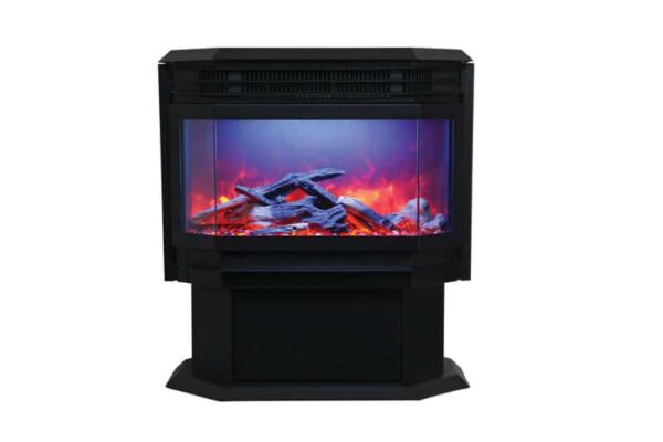Sierra Flame FS-26 922 fireplace with logs in blue flames