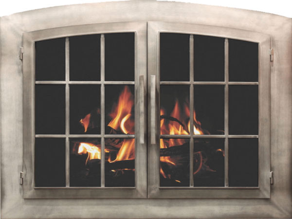 STOLL INDUSTRIAL ARCHED FIREPLACE DOORS
