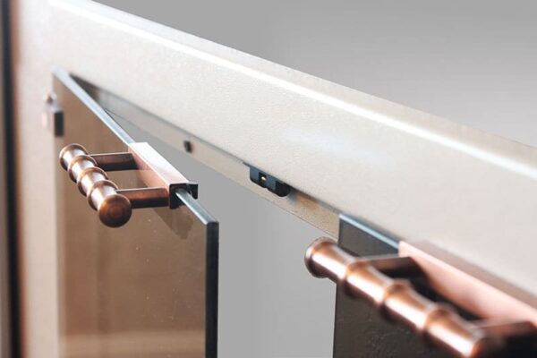 STOLL TOTALVIEW FIREPLACE DOORS HANDLE DETAIL