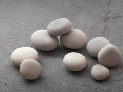 Product Image for Semi-Polished Off-White Rocks for electric fireplaces - 1 to 2 inch diameter 