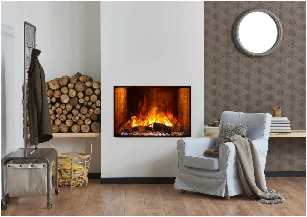 Amantii BI-TRD-38-SIG electric fireplace insert with Optimyst