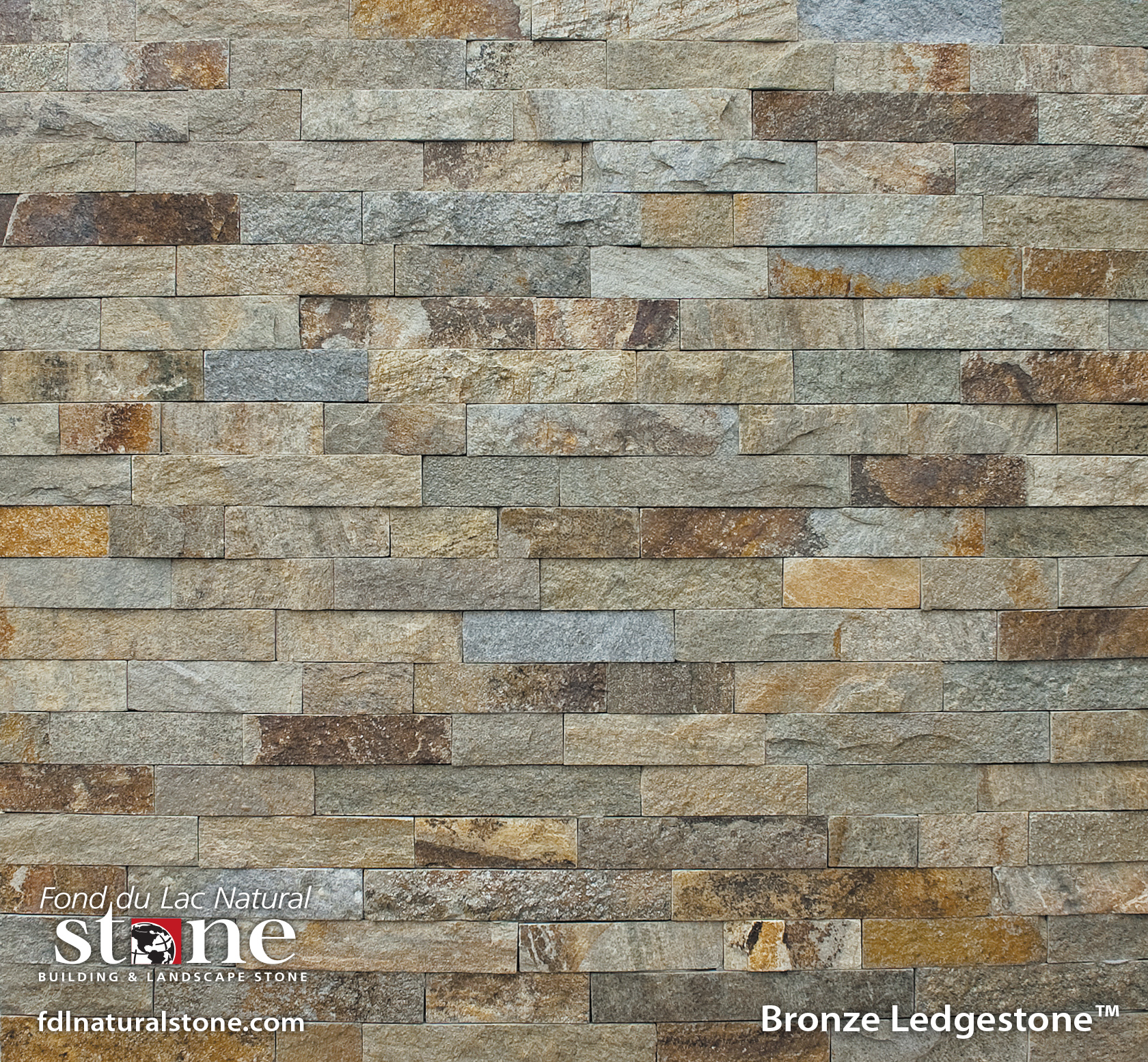 Stonerox Bronze ledgestone natural stone veneer