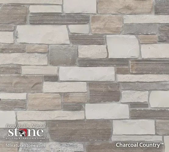 Stonerox Charcoal Country natural stone veneer