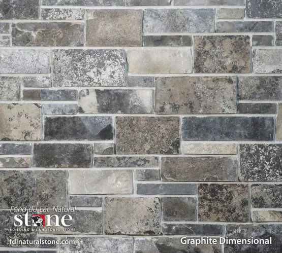 Stonerox Graphite Dimensional natural stone veneer