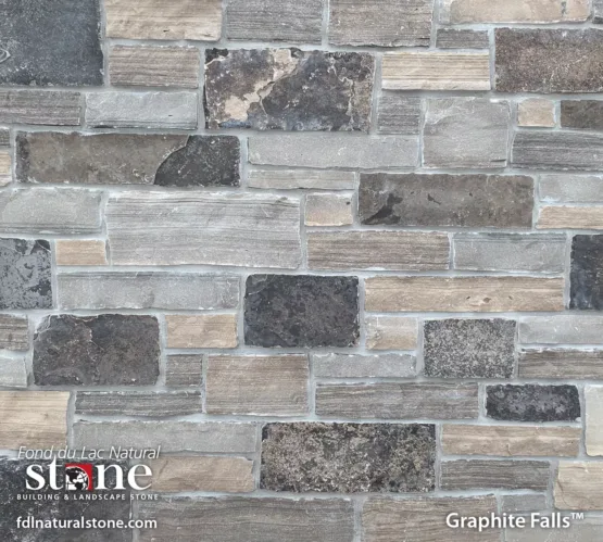 Stonerox Graphite Falls natural stone veneer