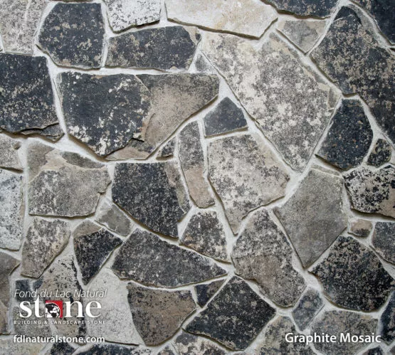 Stonerox Graphite Mosaic natural stone veneer