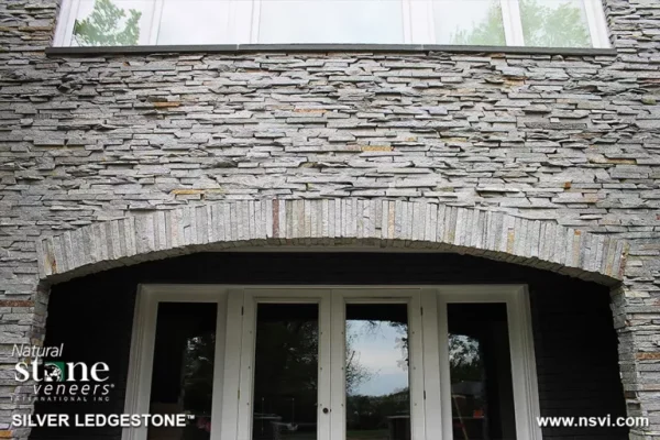 Stonerox Silver Ledgestone natural stone exterior